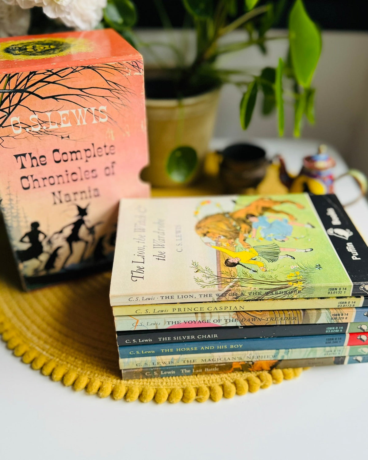 Vintage The Chronicles of Narnia Seven Book Set, C S Lewis, 1968 - 1972 Edition