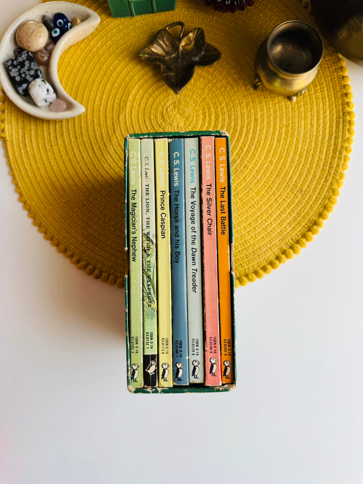 Vintage The Chronicles of Narnia Seven Book Set, C S Lewis, 1976 Edition