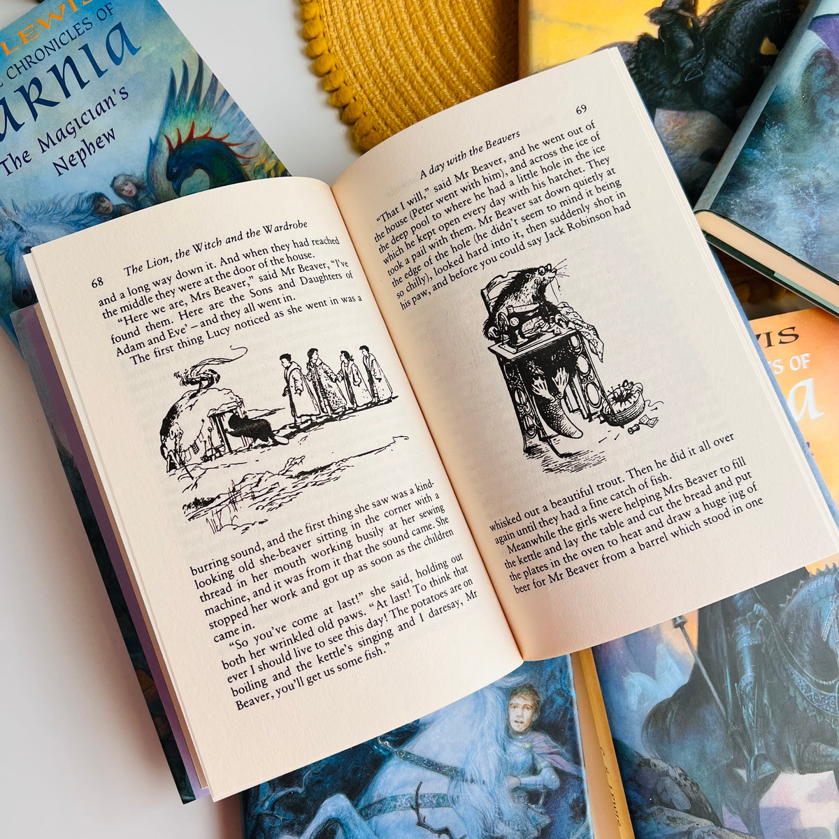 The Complete Box of Chronicles Of Narnia, C. S. Lewis, Ted Smart Hardback Books Set 1997