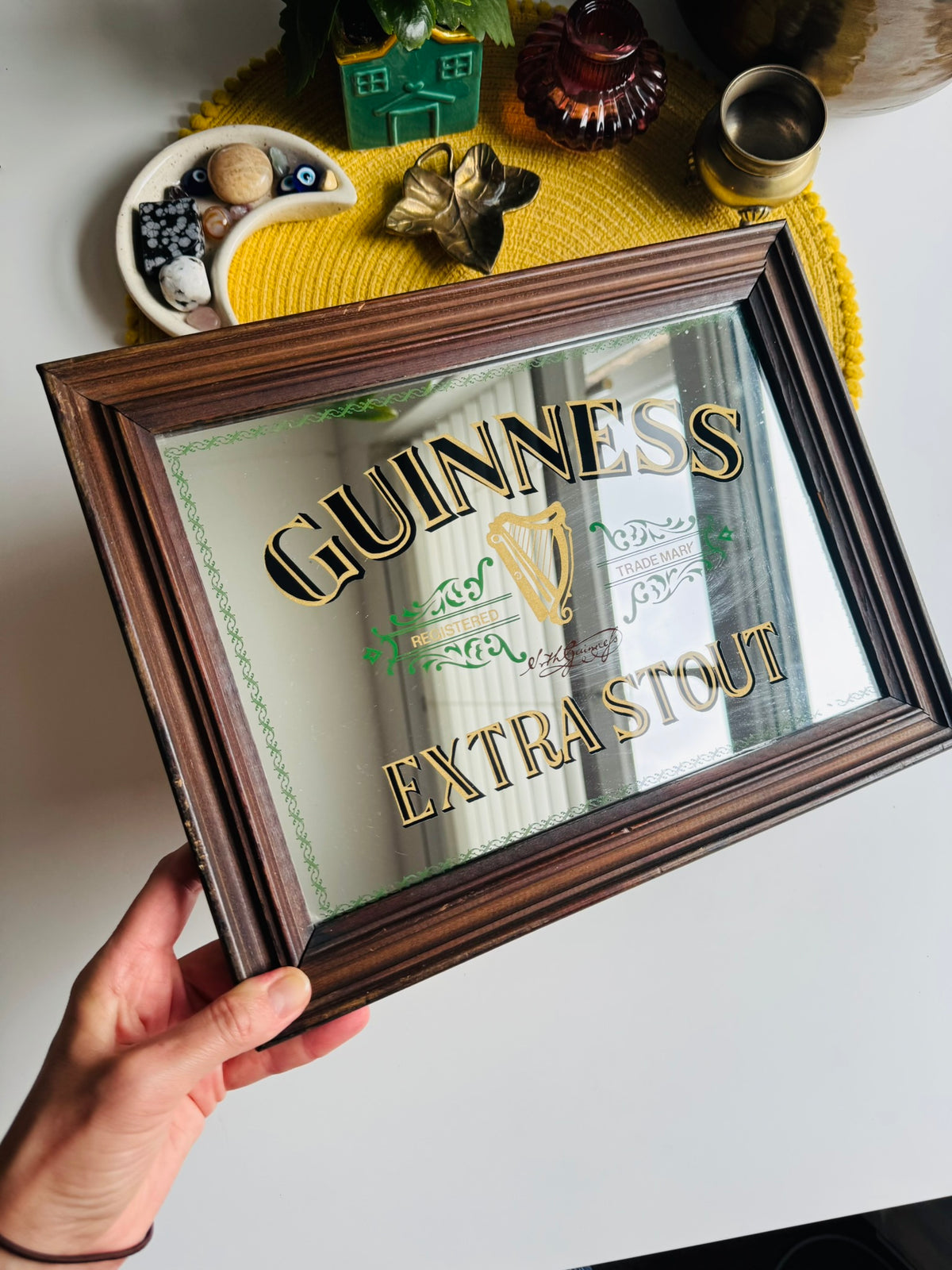 Guinness Extra Stout Vintage Bar Advertising Mirror