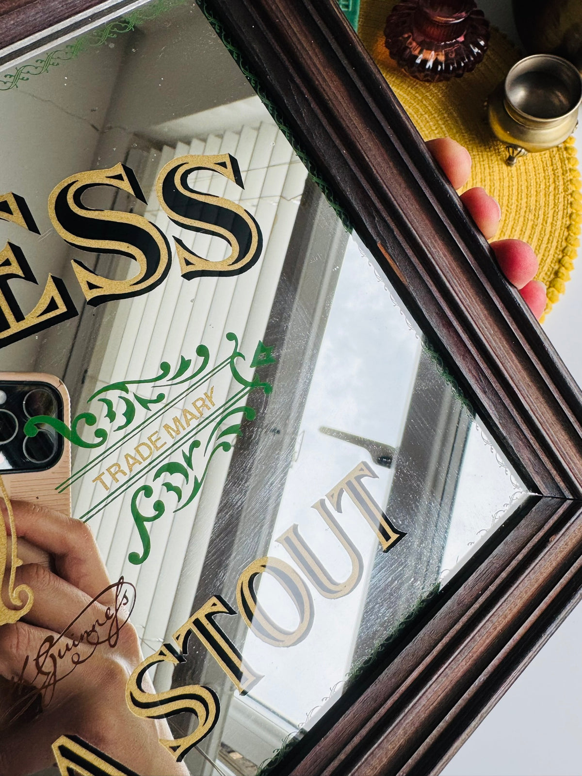 Guinness Extra Stout Vintage Bar Advertising Mirror