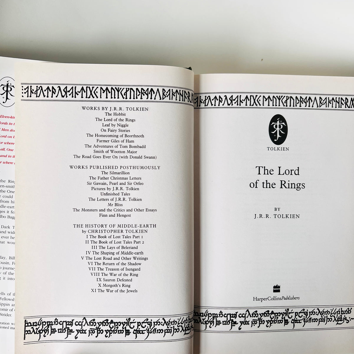 The Lord of The Rings by J R R Tolkien, 1994 Edition