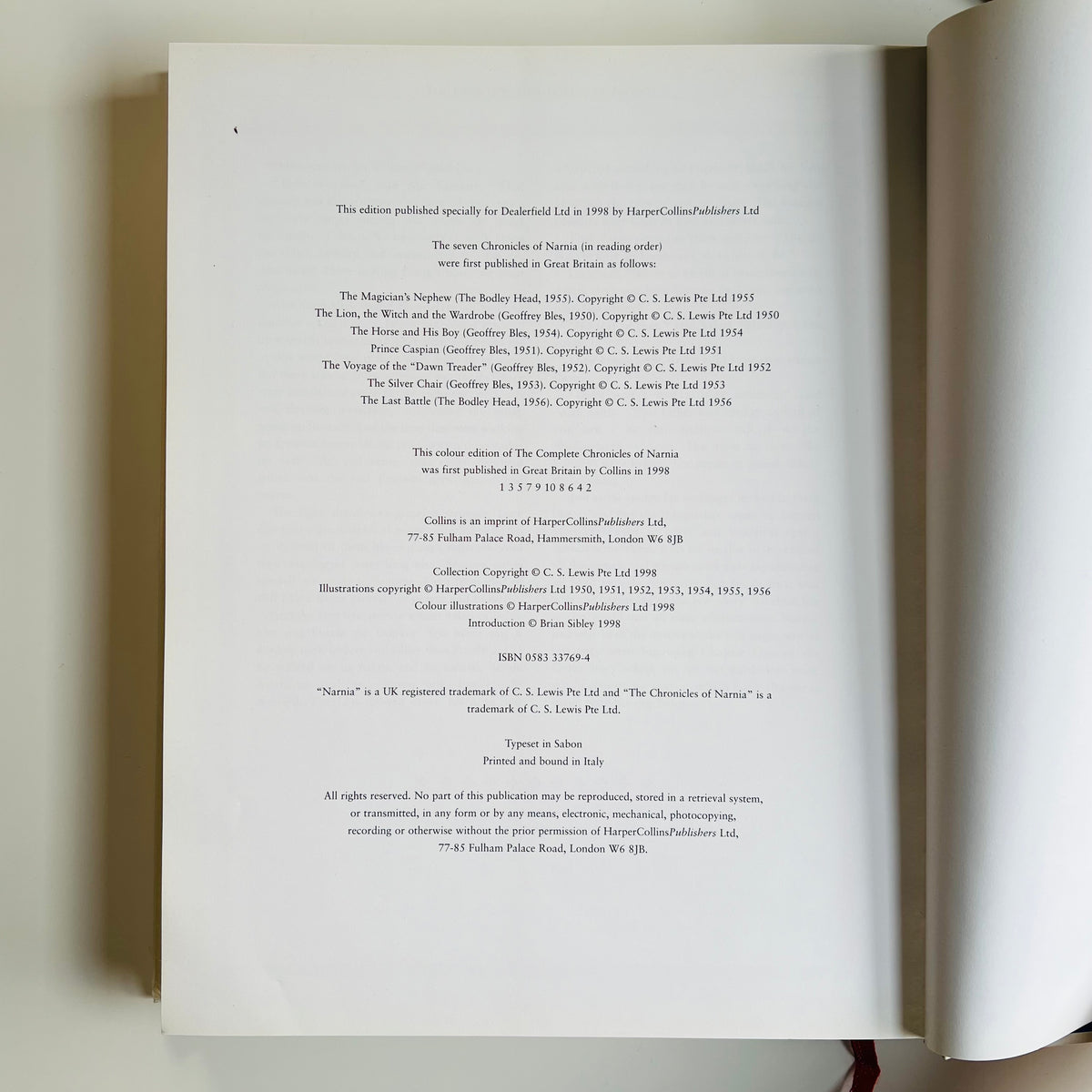The Complete Chronicles of Narnia Book by C. S. Lewis