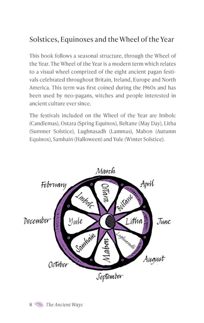 The Ancient Ways: A Year of Folklore, Traditions and Rituals to Reconnect with Nature by Seren Hawley-Plows