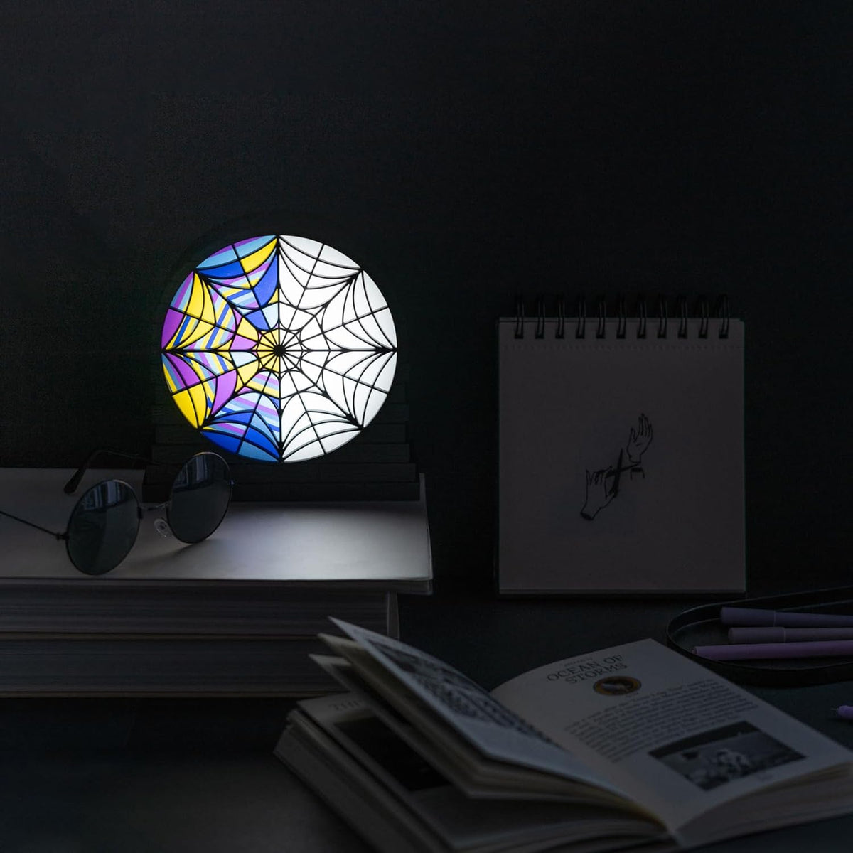 Wednesday Addams Desk Lamp Table, LED, USB Powered