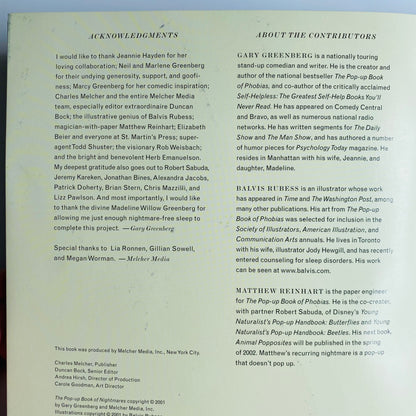 The Pop-Up Book of Nightmares by Gary Greenberg, Matthew Reinhart