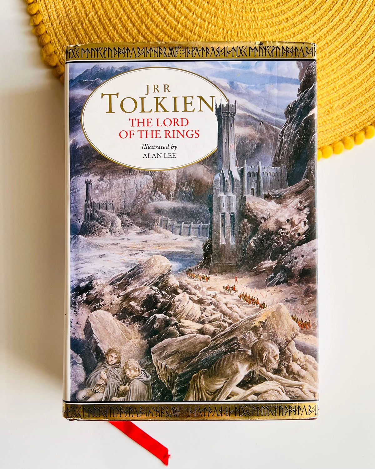 A boxed book of J.R.R Tolkien, Hardback, illustrated by Alan Lee