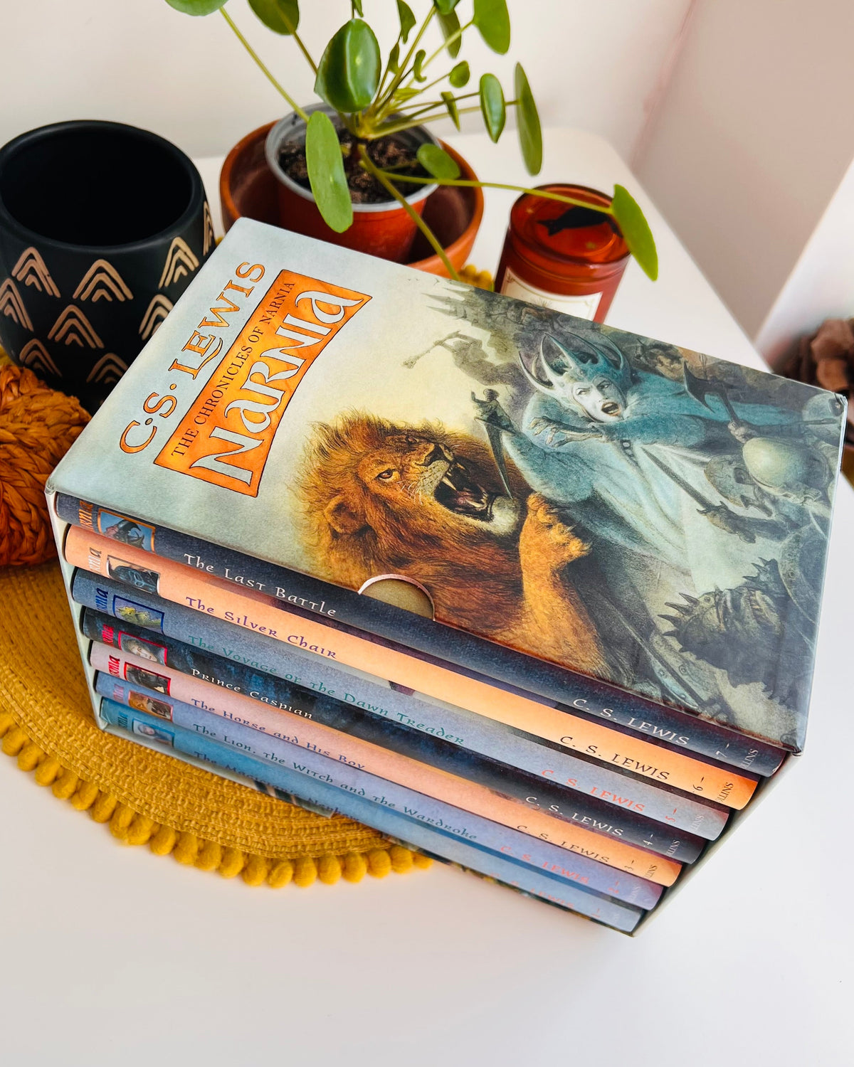 The Complete Box of Chronicles Of Narnia, C. S. Lewis, Ted Smart Hardback Books Set 1997