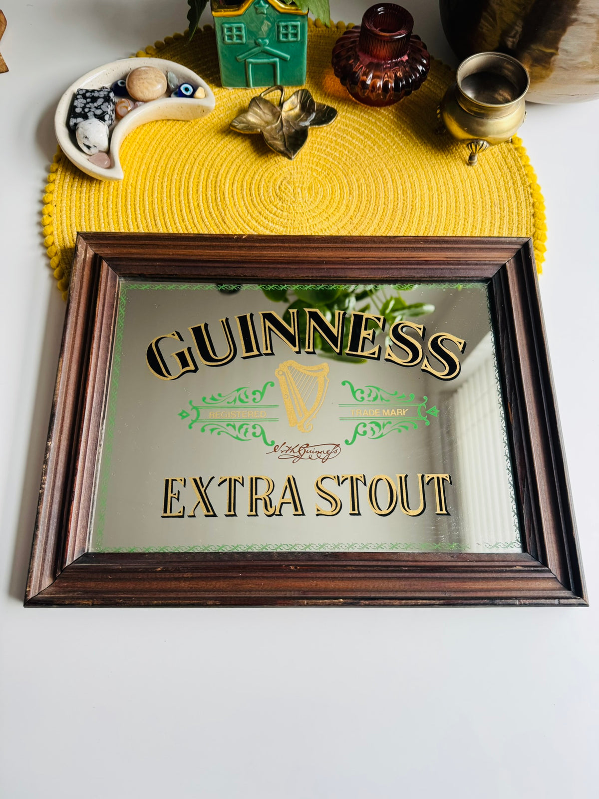 Guinness Extra Stout Vintage Bar Advertising Mirror