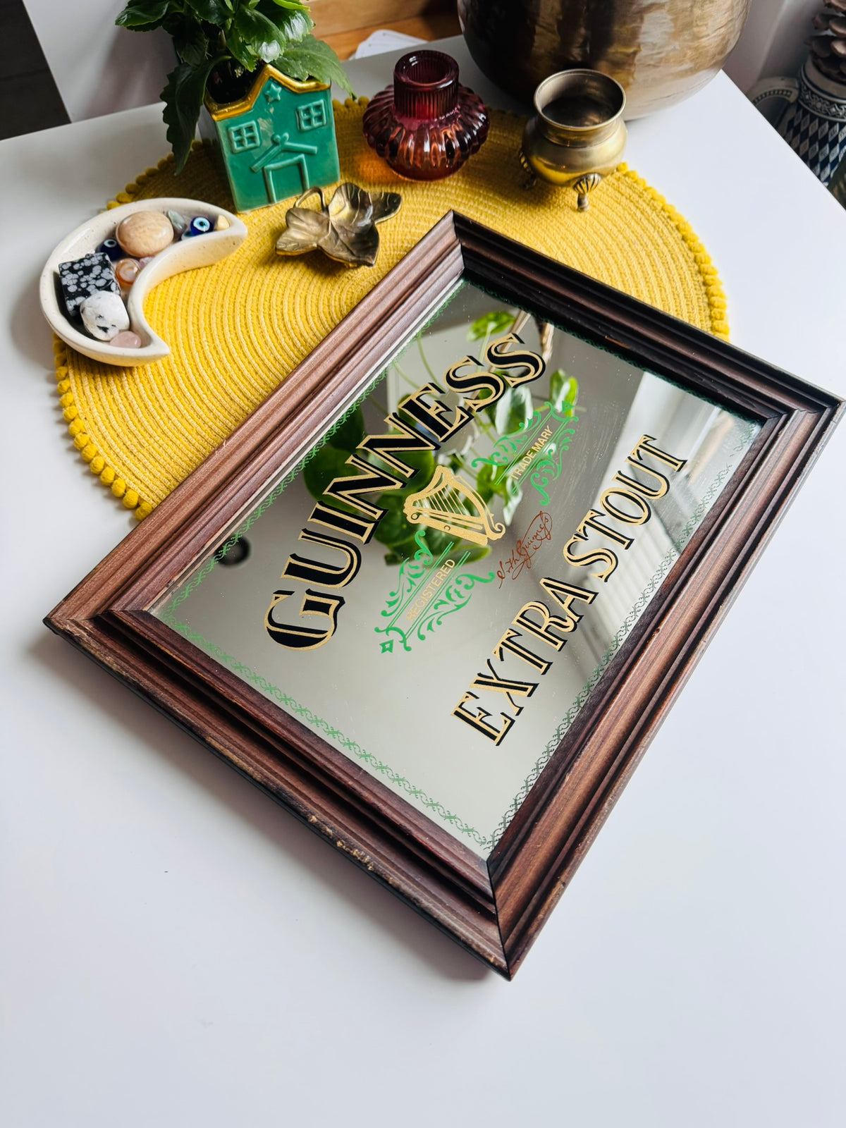 Guinness Extra Stout Vintage Bar Advertising Mirror