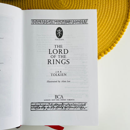 The Lord of the Rings by J R R Tolkien, Alan Lee Illustrated Edition, 1991