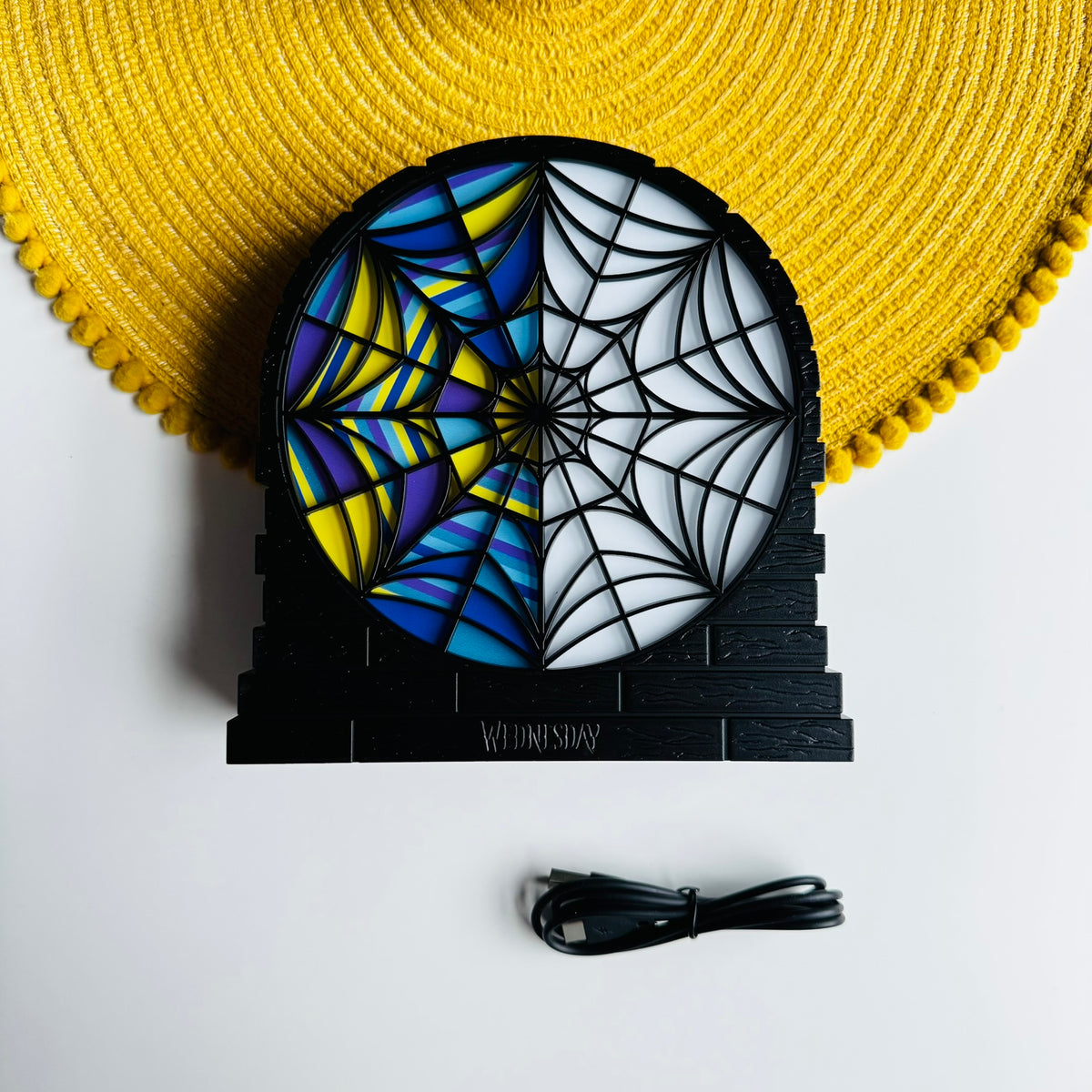 Wednesday Addams Desk Lamp Table, LED, USB Powered