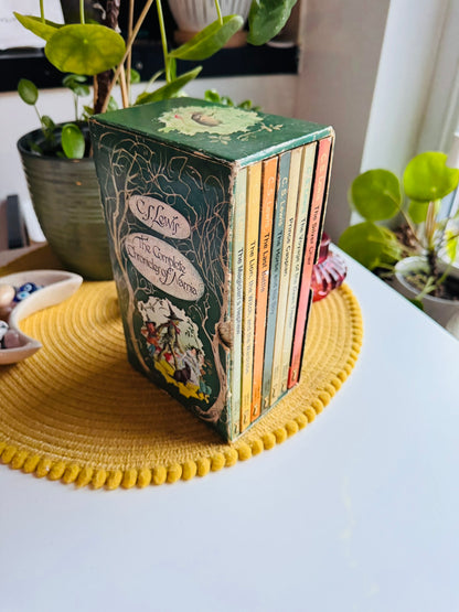 Vintage The Chronicles of Narnia Seven Book Set, C S Lewis, 1976 Edition
