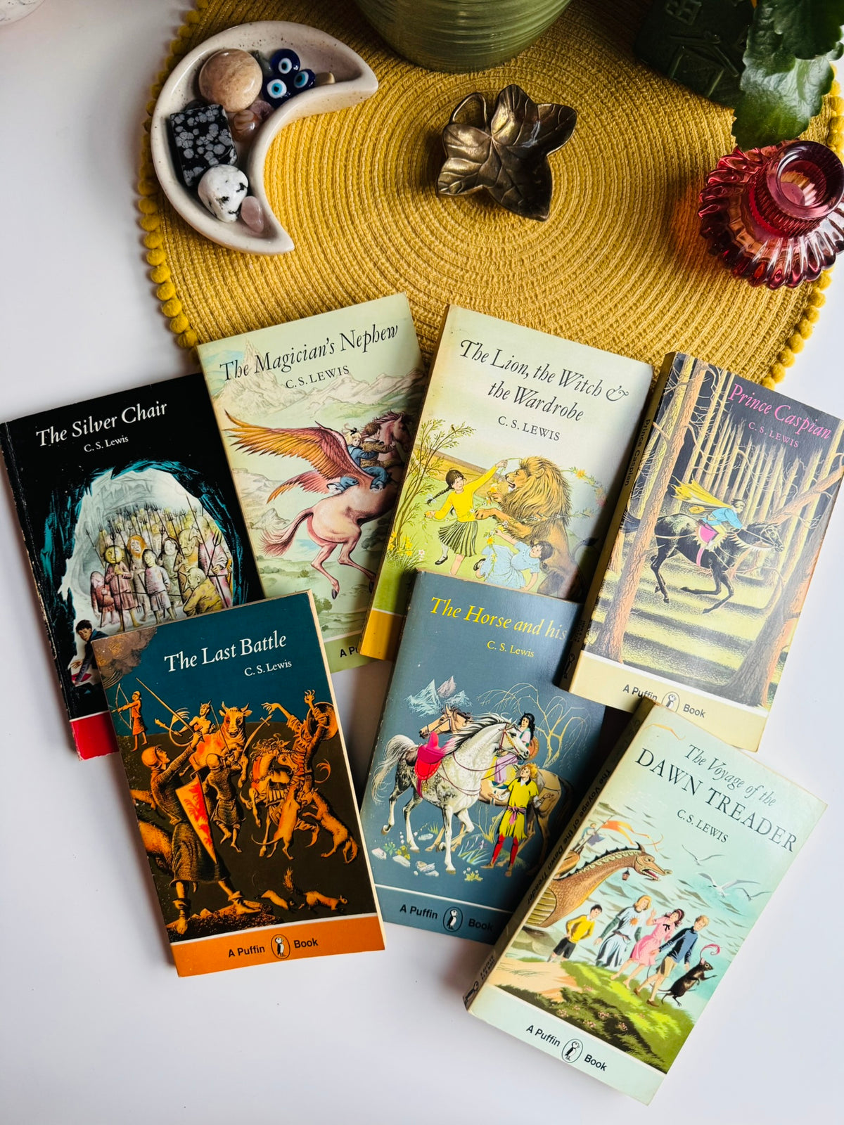 Vintage The Chronicles of Narnia Seven Book Set, C S Lewis, 1976 Edition