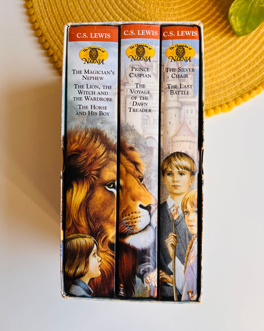 Vintage The Chronicles of Narnia Seven Book Set, C S Lewis, Three-volume boxed set, 1999