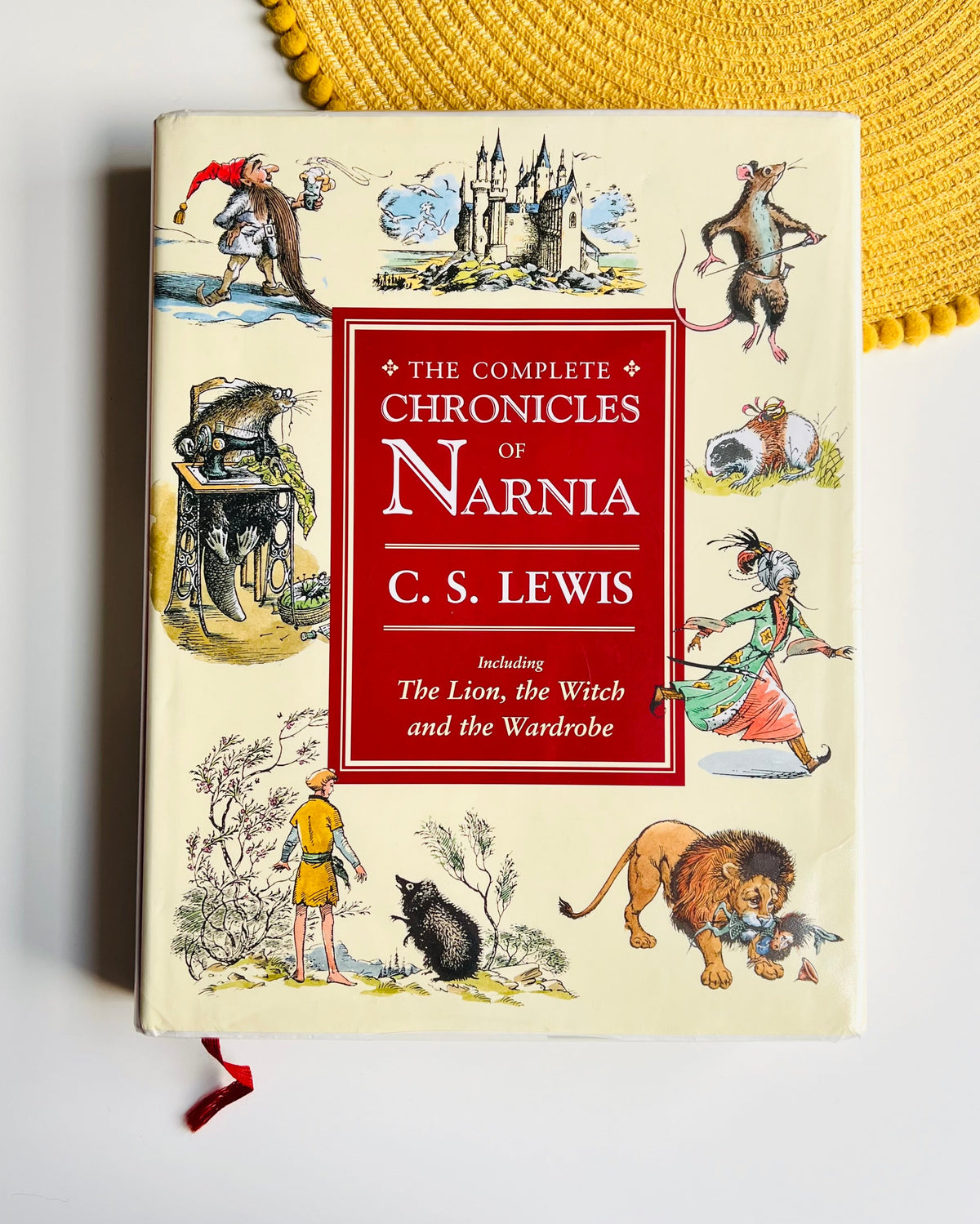 A hardcover book of 'The Complete Chronicles of Narnia' by C. S.