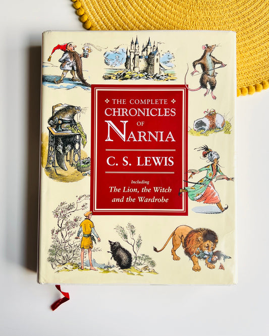 A hardcover book of 'The Complete Chronicles of Narnia' by C. S.